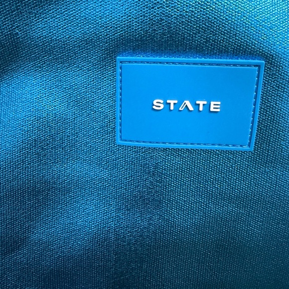 STATE Metallic Kane Kids Blue Backpack - Picture 3 of 10